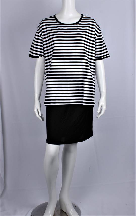 Alice & Lily striped T- Shirt  cotton navy/white STYLE : AL/TSSTRIPE/NW
